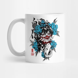 Samurai Vaporwave Aesthetic Geisha Mug